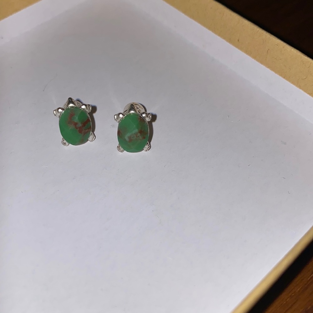 Turtle Stud Earrings - image 1